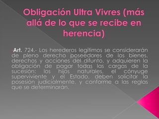 Sucesores irregulares.