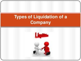 Types of Liquidation of a
Company
 