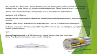 Liquid chromatography- Mass Spectroscopy, Capillary Electrophoresis ...