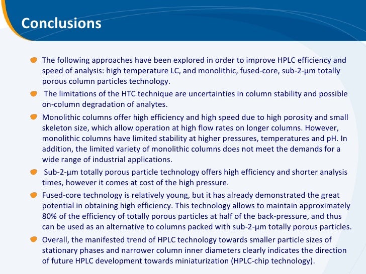 Liquid chromatography still striving for high efficiency