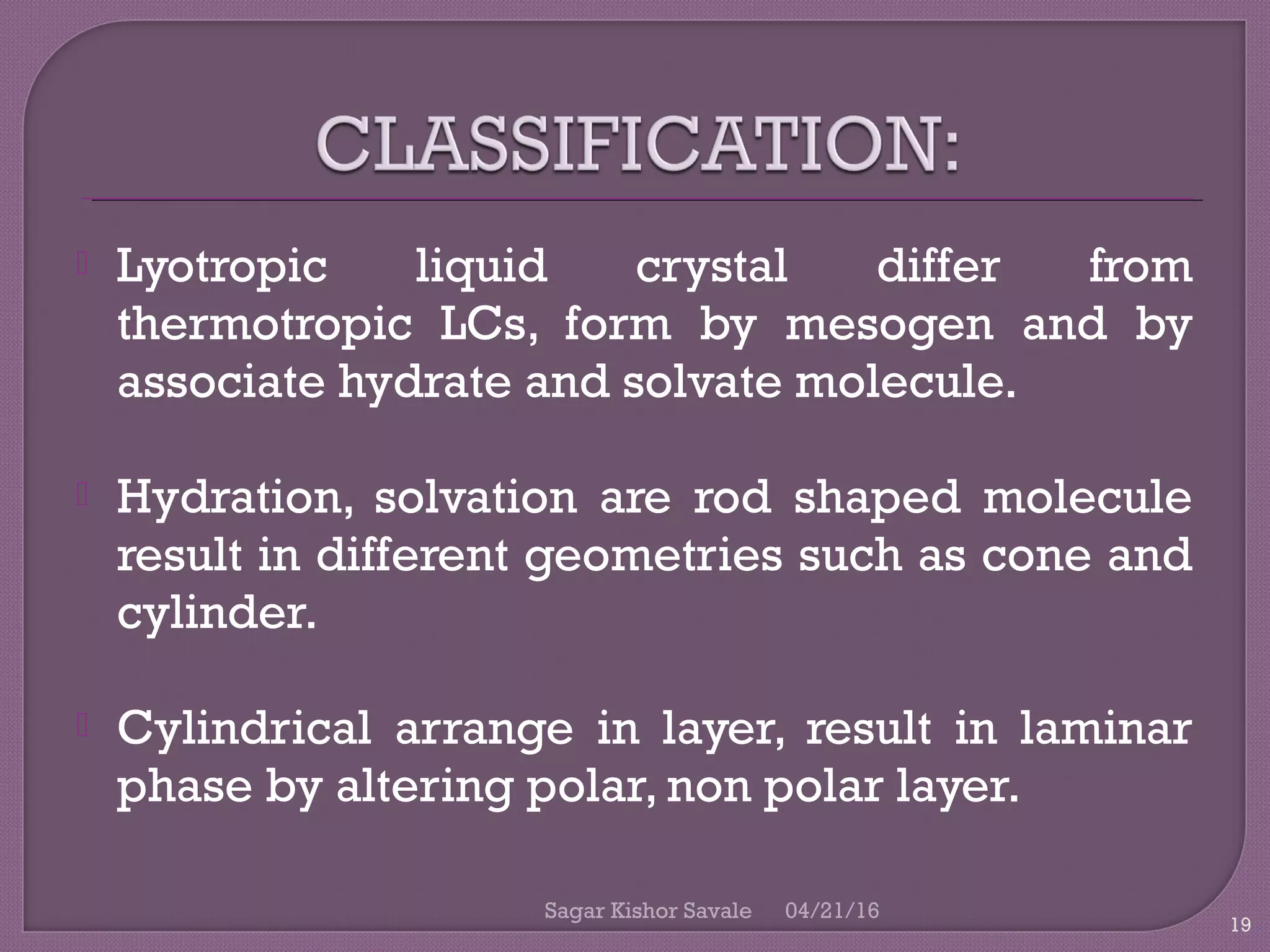 Liquid crystalline system | PPT