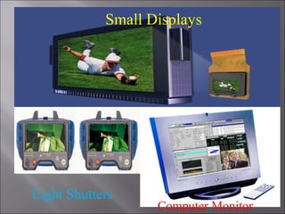 Computer Monitor
Light Shutters
Small Displays
 