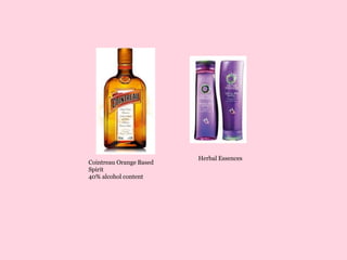 Herbal Essences
Cointreau Orange Based
Spirit
40% alcohol content
 