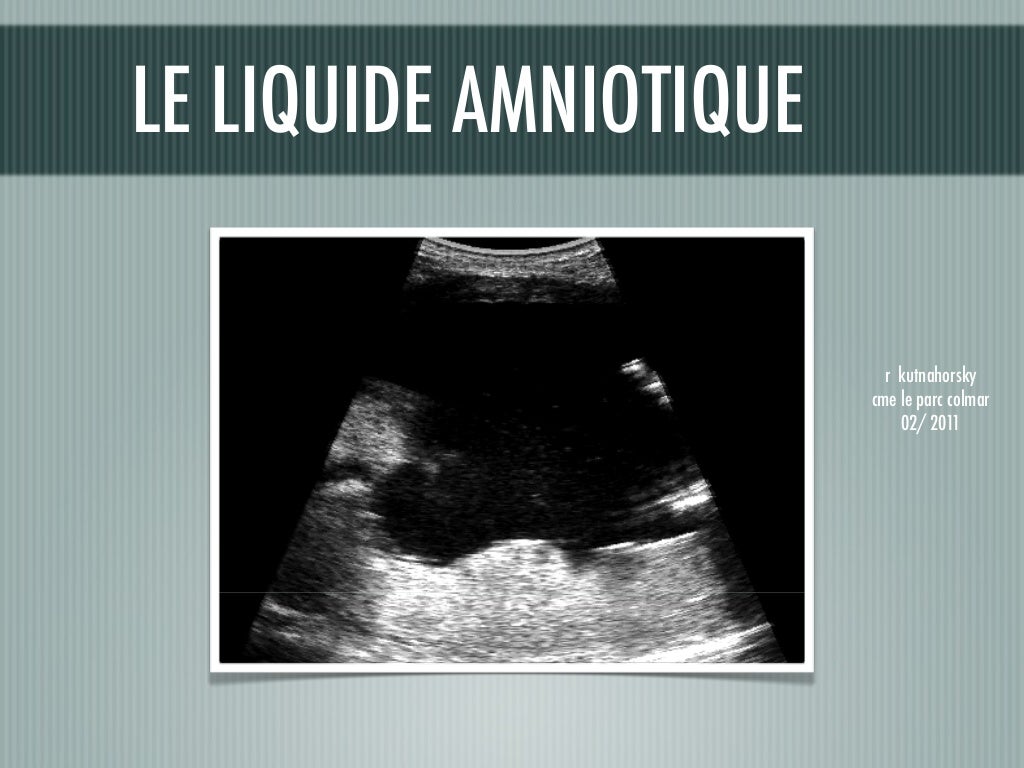 Liquide amniotique
