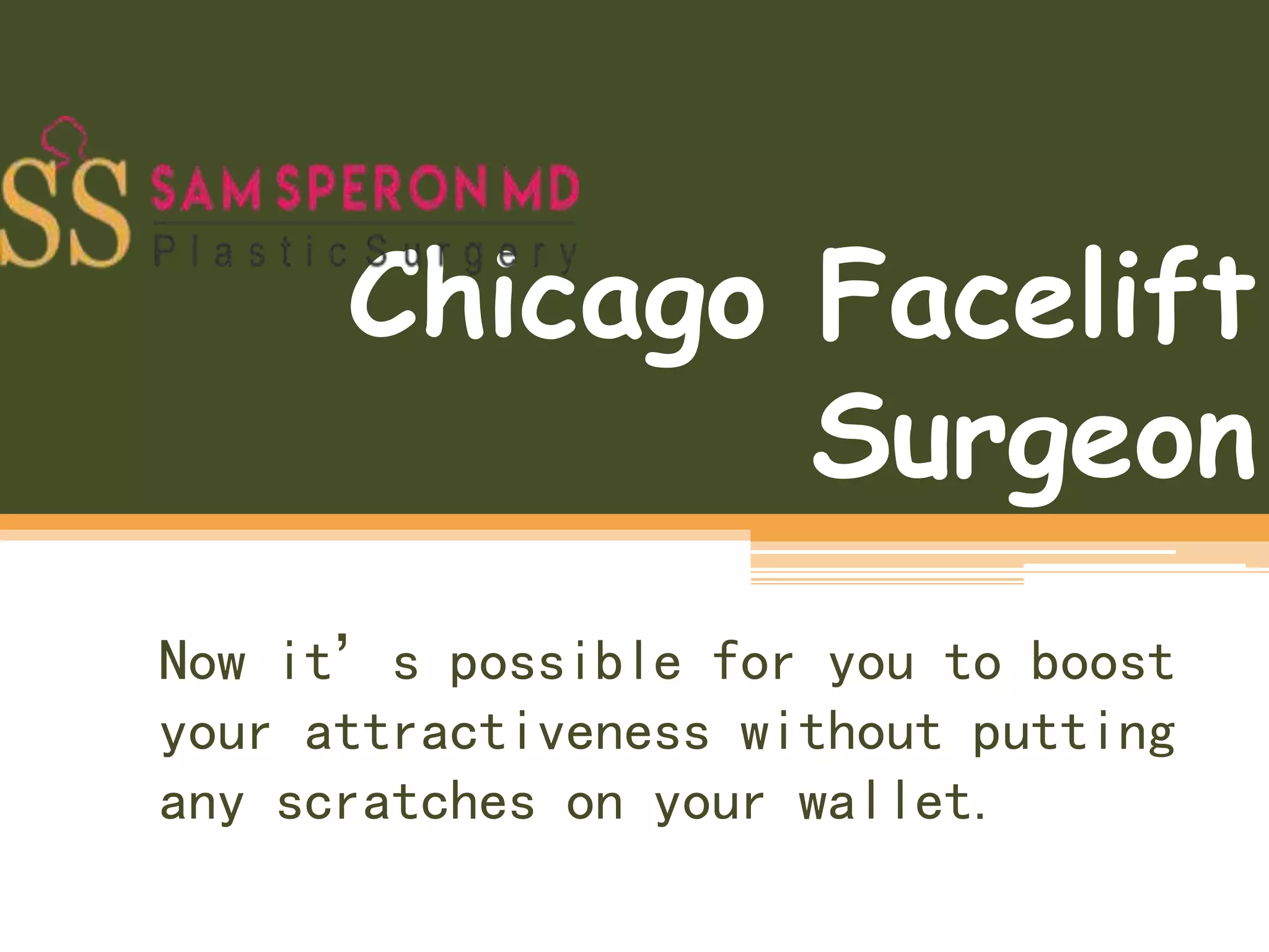 Now, Quicklift mini facelift cost Chicago is affordable PPT