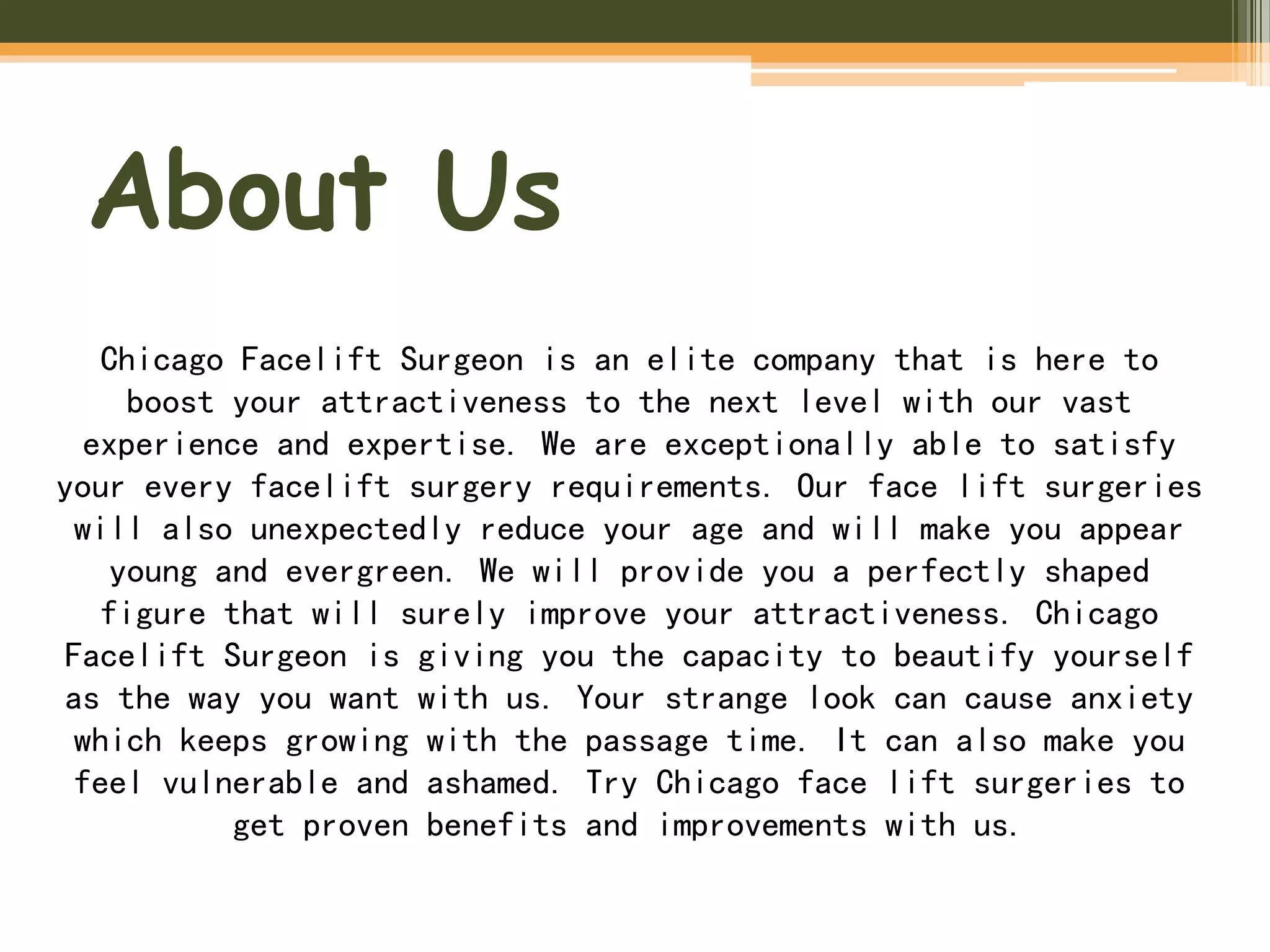 Now, Quicklift mini facelift cost Chicago is affordable PPT