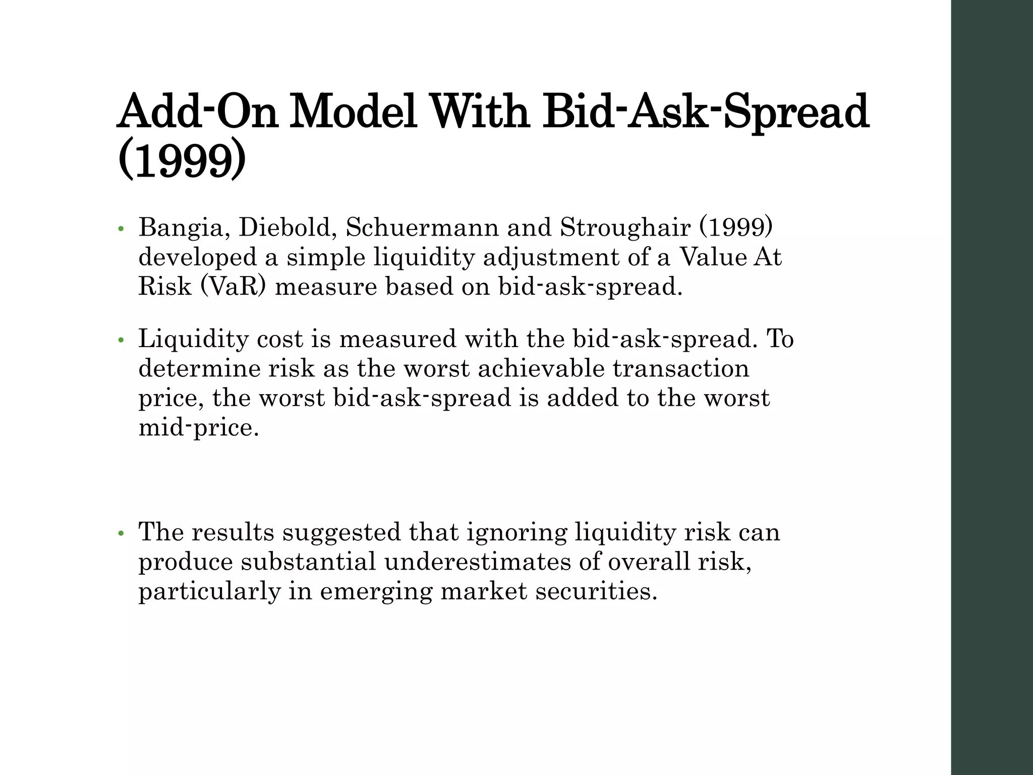 Liquidity Risk Measurement | PPTX