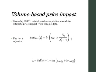 Liquidity Risk Measurement | PPTX