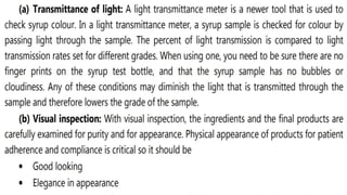 LIQUID DOSAGE FORMS - LIQUID ORALS AND IT'S PREPARATION AND EVALUATION