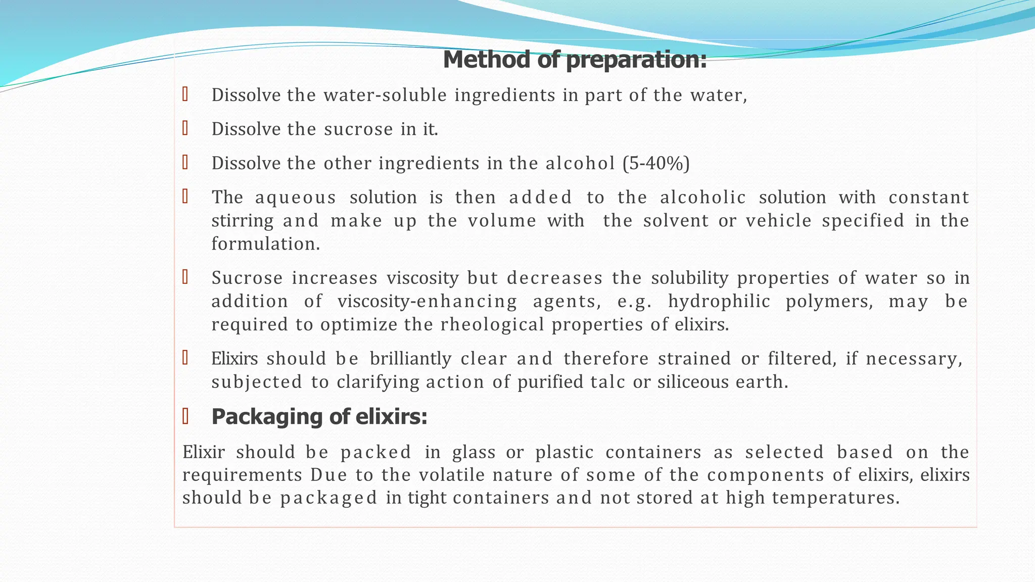 liquids preparations for oral administration | PPTX