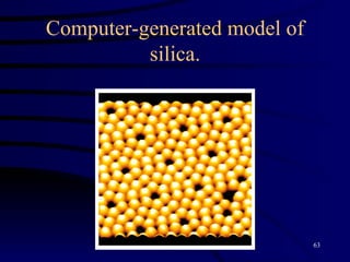 Computer-generated model of silica. 