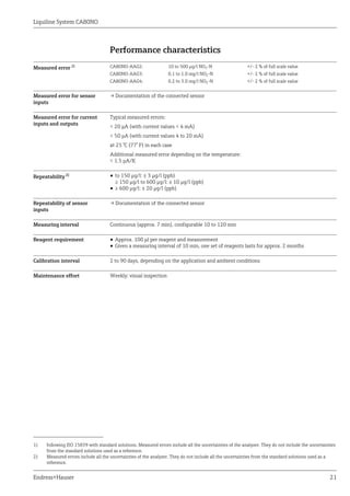 Liquiline system ca80 no endress+hauser datasheet-colorimetric analyzer ...