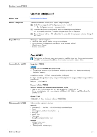 Liquiline system ca80 no endress+hauser datasheet-colorimetric analyzer ...