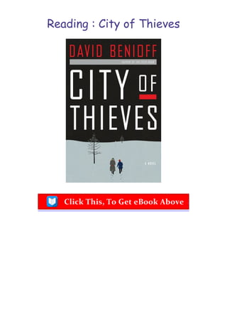 Reading : City of Thieves
 
