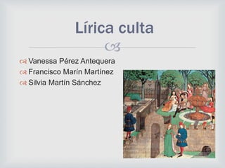 
 Vanessa Pérez Antequera
 Francisco Marín Martínez
 Silvia Martín Sánchez
Lírica culta
 