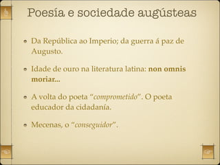 Lirica Latina. Horacio e Catulo.