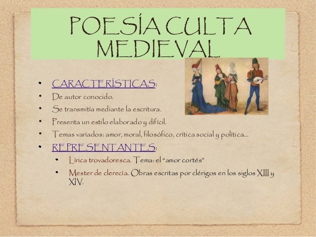 Lirica medieval 3ºESO
