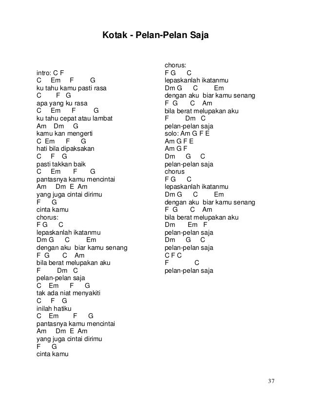 Lirik Dan Chord Lagu Indonesia2