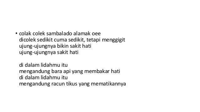 Lirik lagu ayu ting ting sambalado Lirik lagu ayu ting ting sambalado