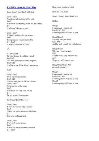 Lirik & chord lagu mix 1