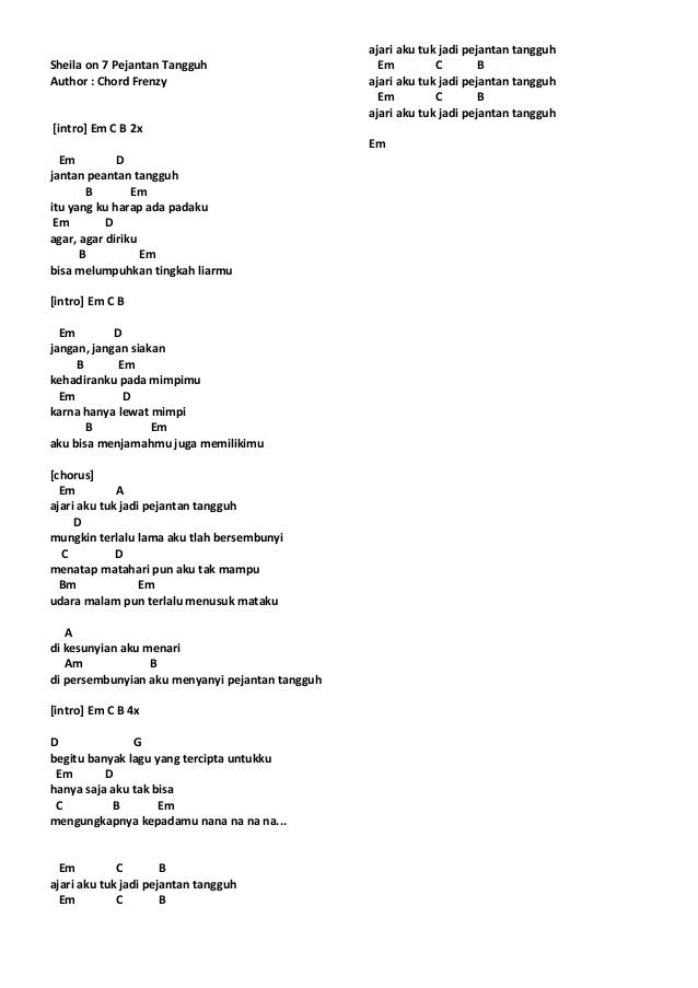 Chord Lagu Naif