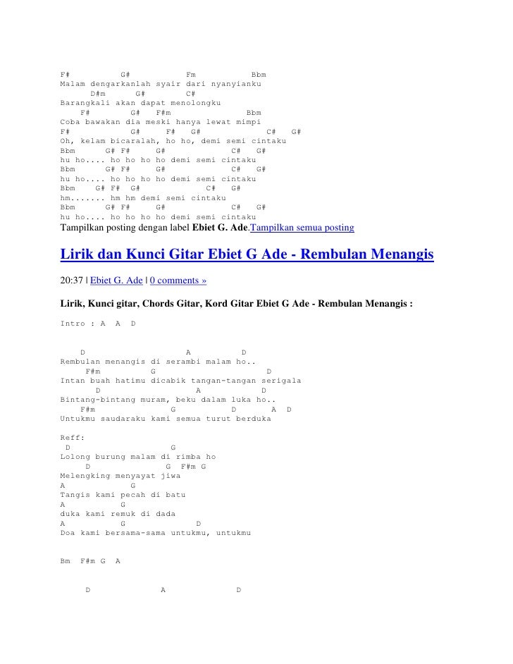 kord lagu butiran debu kord lagu butiran debu