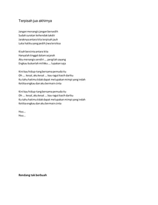 Lirik lagu