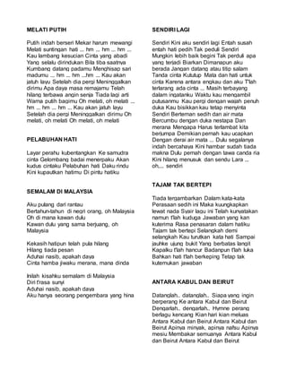 Lirik lagu 2 bimbo | DOCX