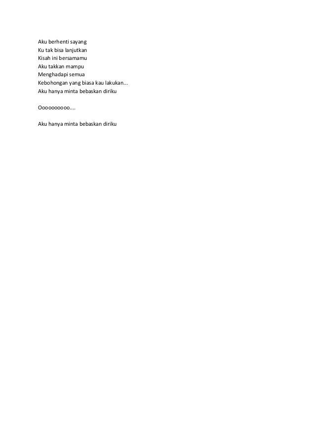 Lirik lagu armada hilang lyrics