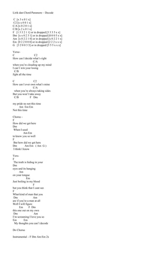 Not Angka Lagu Say Something I m Giving Up On You Lirik lagu barat