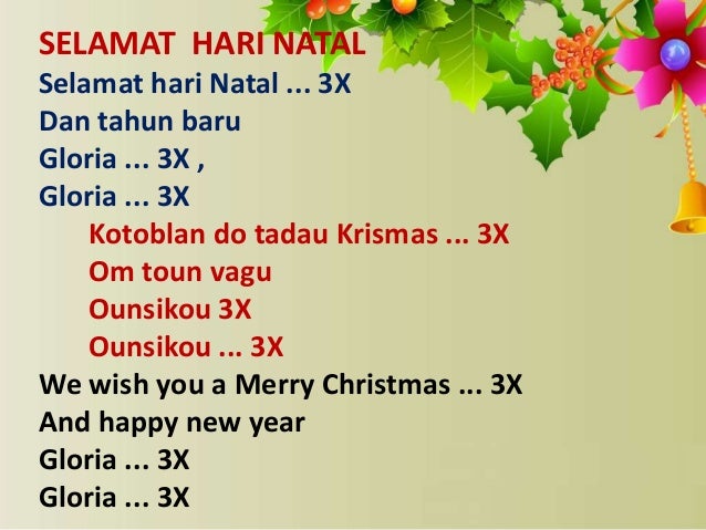 lirik lagu natal 2013 sib mokodou ranau 8 638