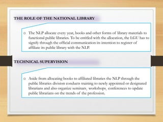 Lgu Library Lis 17: The Governance of Public Library | PPTX