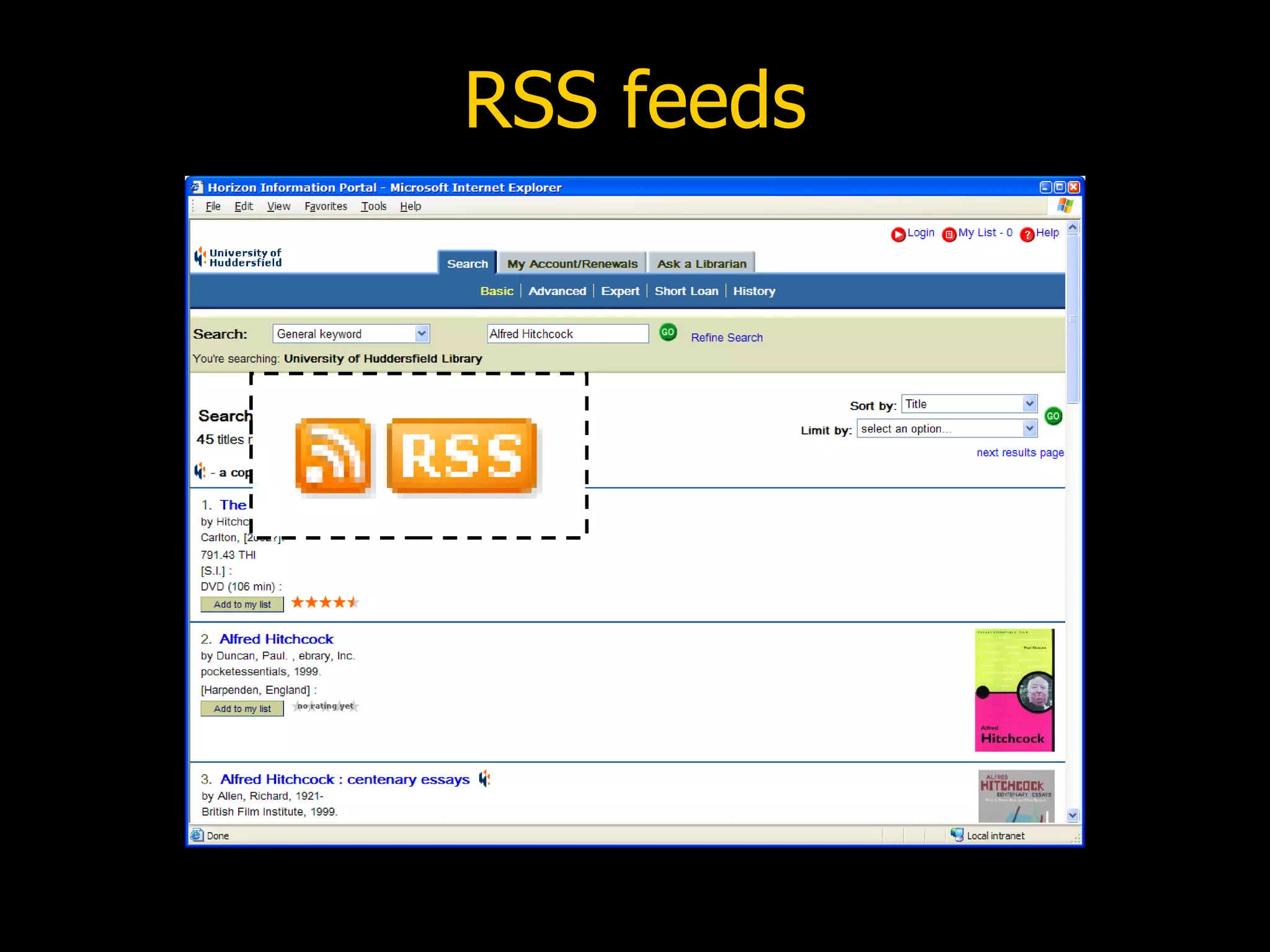 RSS feeds 