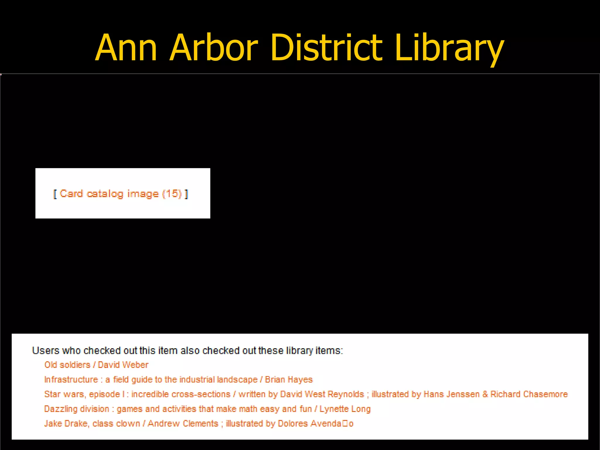 Ann Arbor District Library 