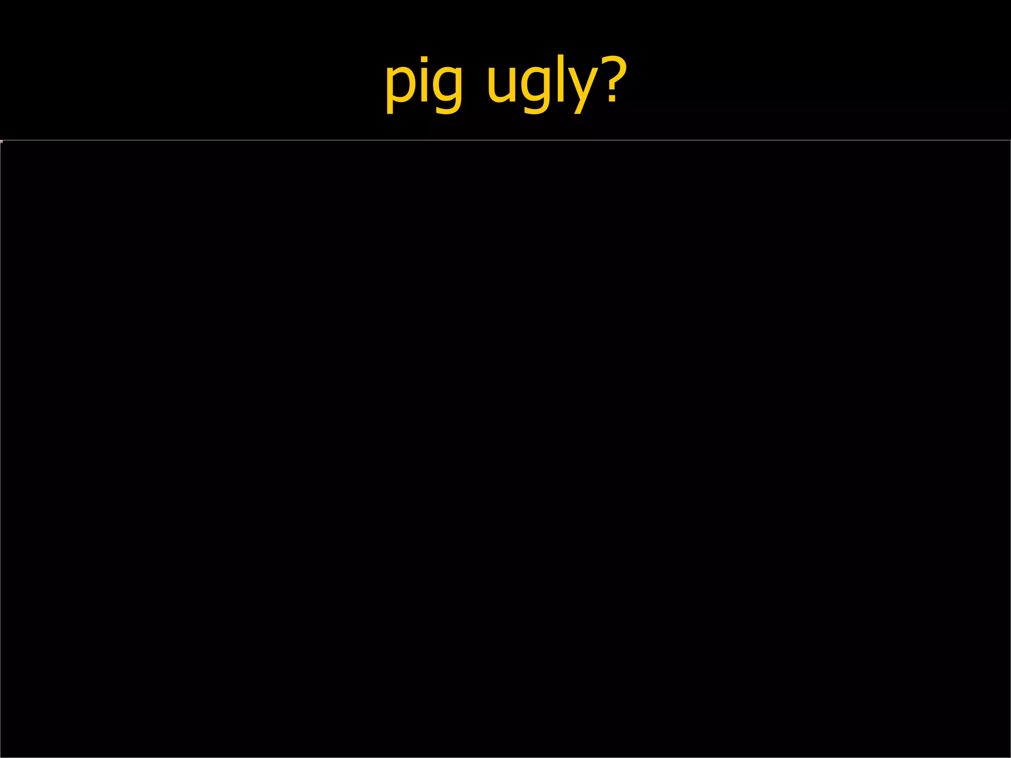 pig ugly? 
