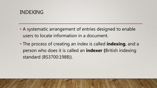 ABSTRACTING AND INDEXING | PPTX