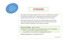 Infobits Example LIS702 Instructional Presentation of GALE Kids InfoBits | PDF