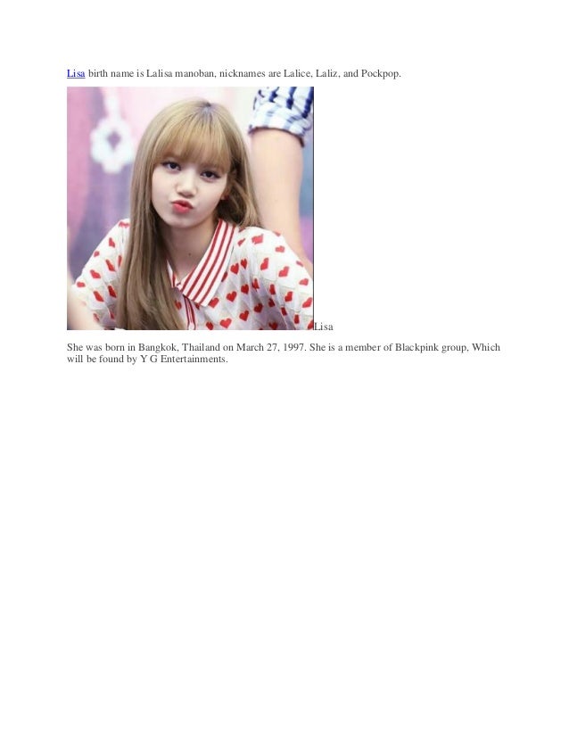 Lisa Blackpink