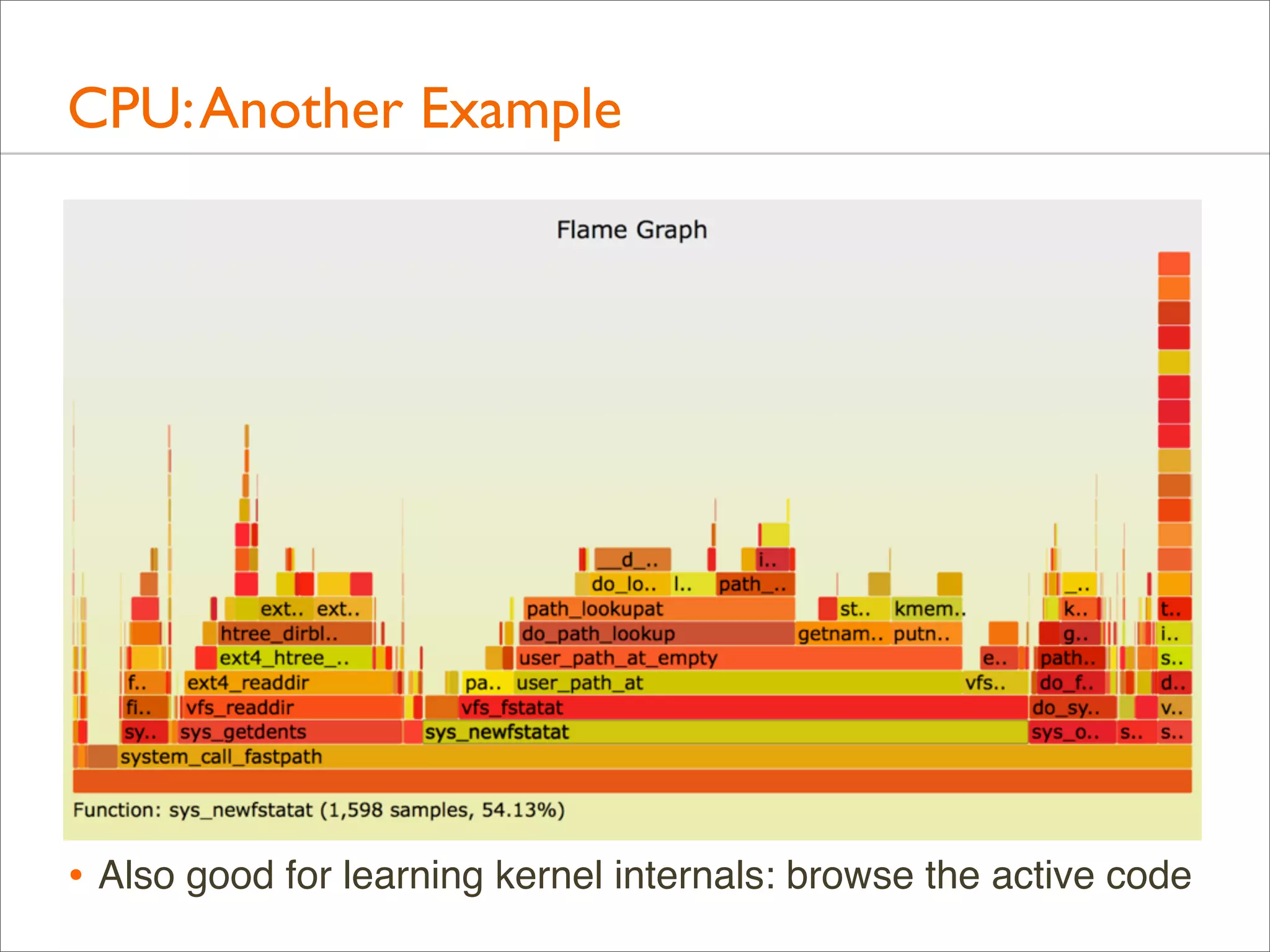 CPU: Another Example

• Also good for learning kernel internals: browse the active code

 