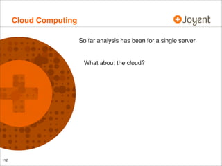 Cloud Computing
So far analysis has been for a single server

What about the cloud?

112

 