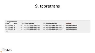 11.	runqlat	
# runqlat -m 5
Tracing run queue latency... Hit Ctrl-C to end.
msecs : count distribution
0 -> 1 : 3818 |****...