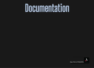 http://bit.ly/33NpWEk
DocumentationDocumentation
 