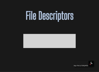 http://bit.ly/33NpWEk
File DescriptorsFile Descriptors
 