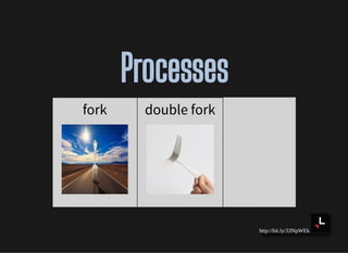 http://bit.ly/33NpWEk
ProcessesProcesses
fork double fork
 