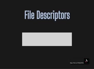 http://bit.ly/33NpWEk
File DescriptorsFile Descriptors
 