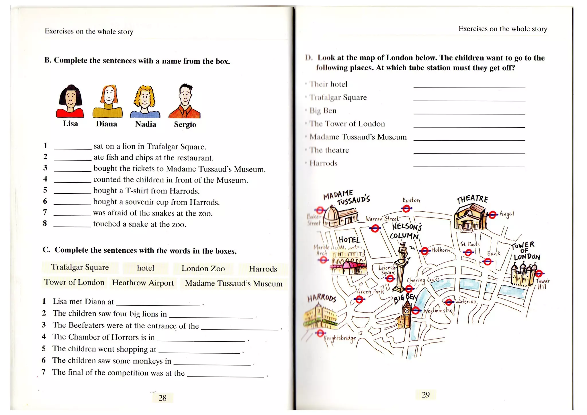 Lisa goes to_london_activity