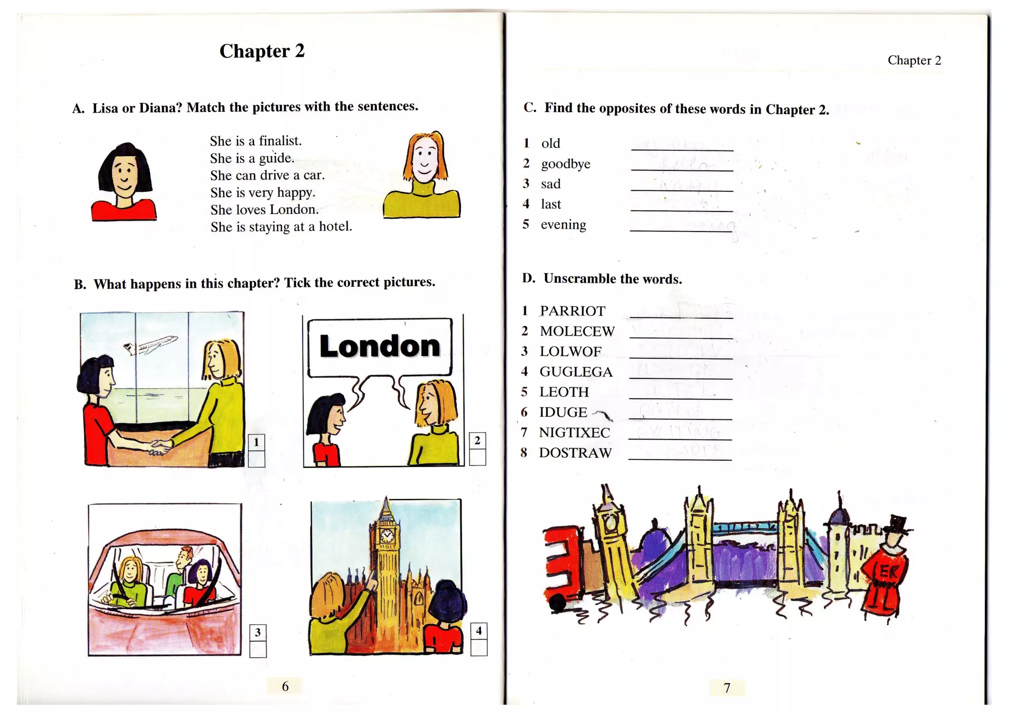 Lisa goes to_london_activity