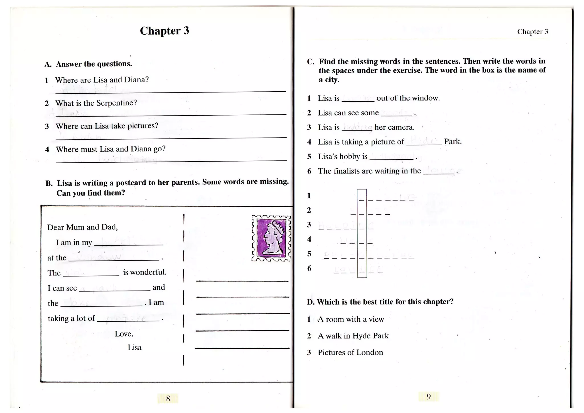 Lisa goes to_london_activity