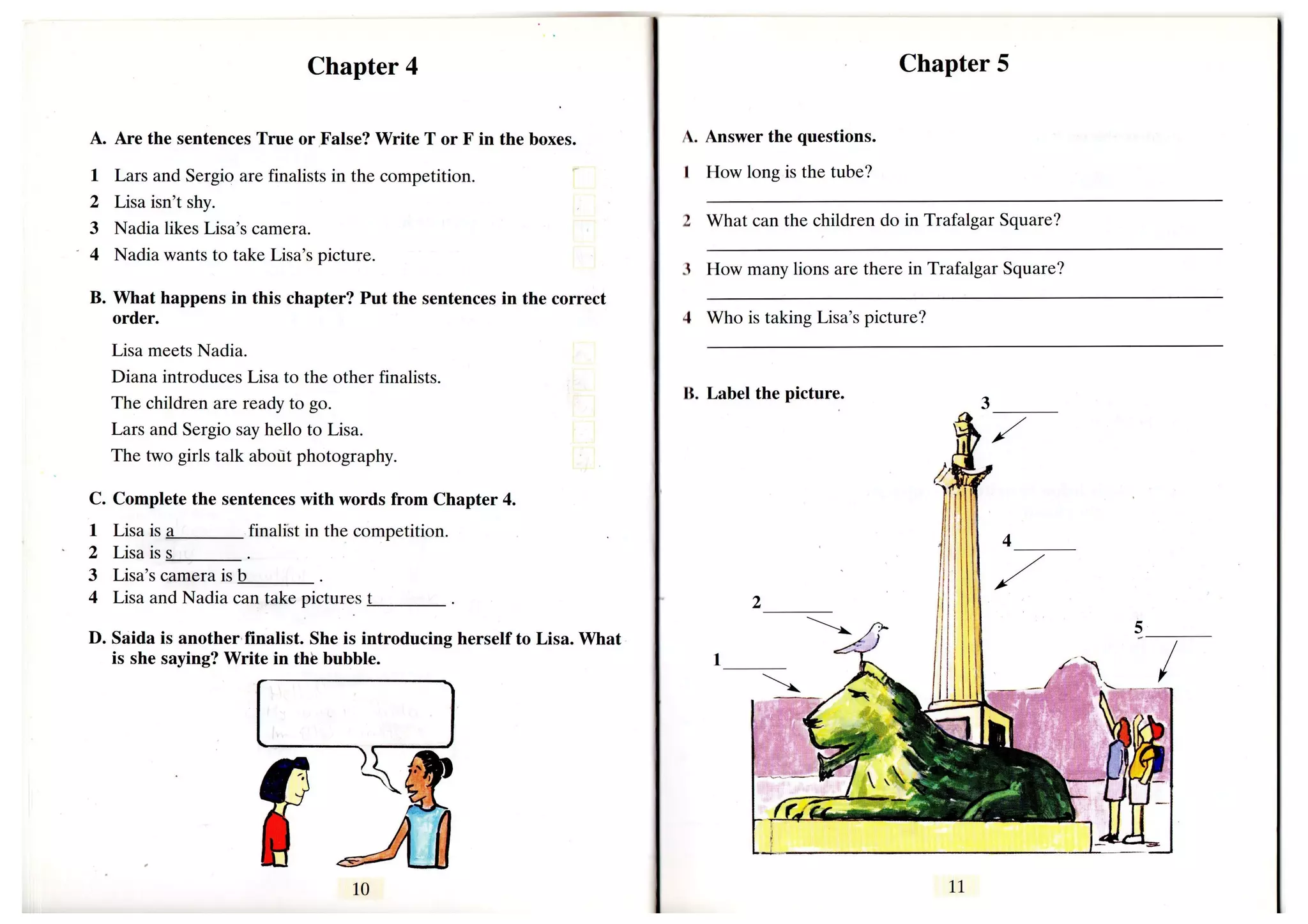 Lisa goes to_london_activity