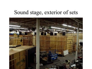 Sound stage, exterior of sets